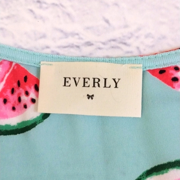 Everly Top Sleeveless Watermelon Design Sz M - Picture 5 of 5